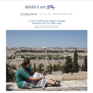 Nursing Students Visit the Holy Land Nursing Students Visit the Holy Land